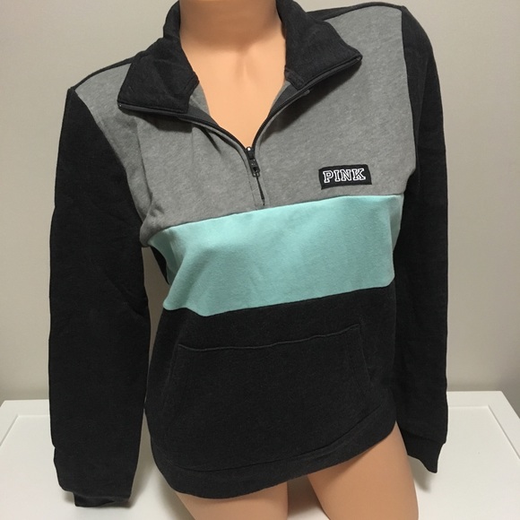 🆕VICTORIA’S SECRET PINK - PERFECT QUARTER ZIP - M - Picture 4 of 8